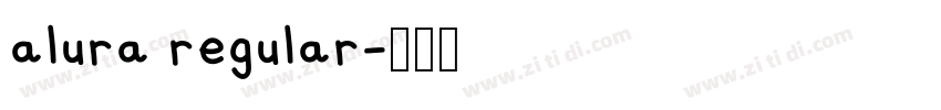 alura regular字体转换